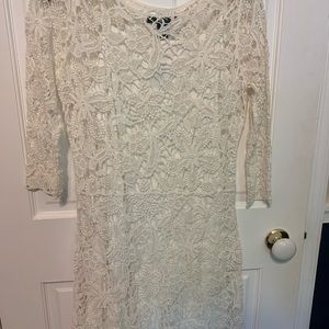 Ralph Lauren white lace dress.